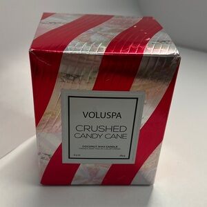 Voluspa Crushed Candy Cane 6.5oz in Box Coconut Wax Candle - Used Once